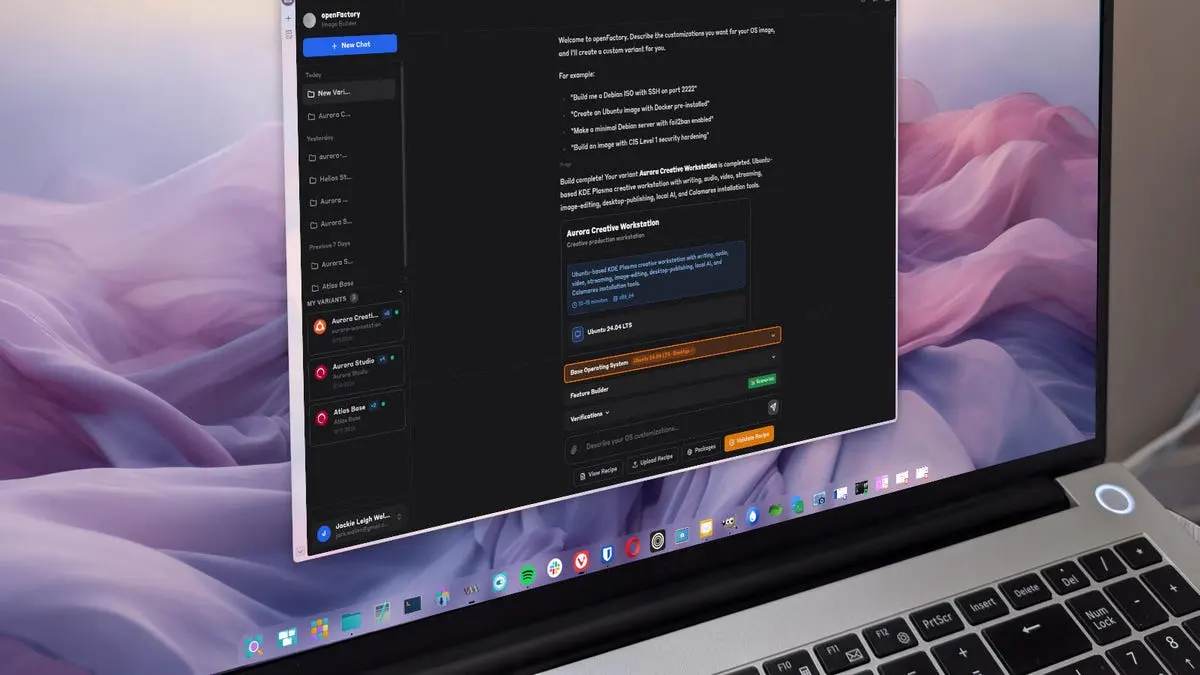 أداة OpenFactory تتيح للمستخدمين بناء توزيعات لينكس بالذكاء الاصطناعي