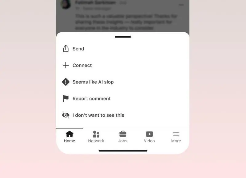 مليون مستخدم يستخدمون زر LinkedIn لتحديد المحتوى المولد بالذكاء الاصطناعي