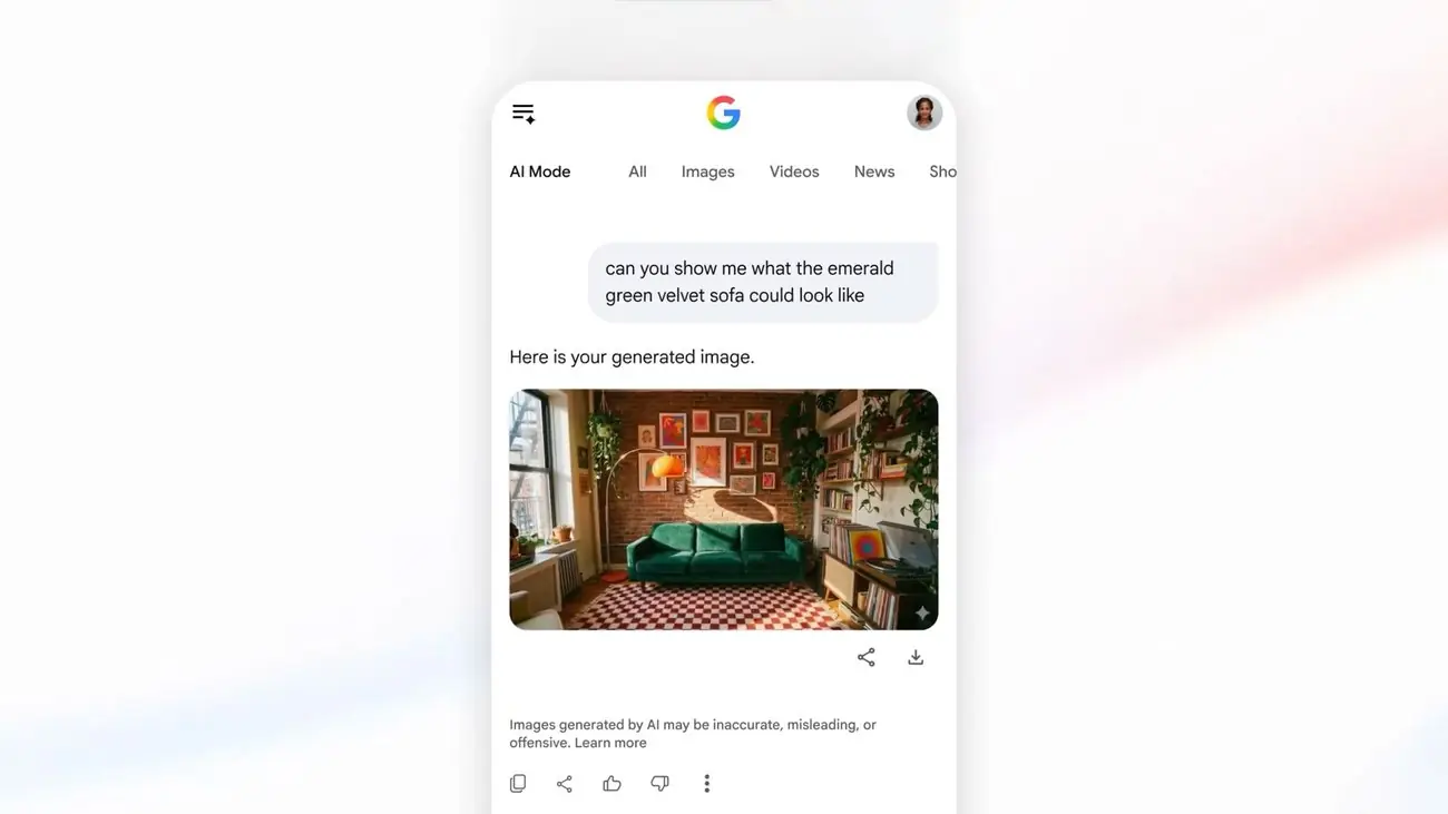 Google تطرح أدوات ذكاء اصطناعي لتحسين ديكور المنزل عبر البحث