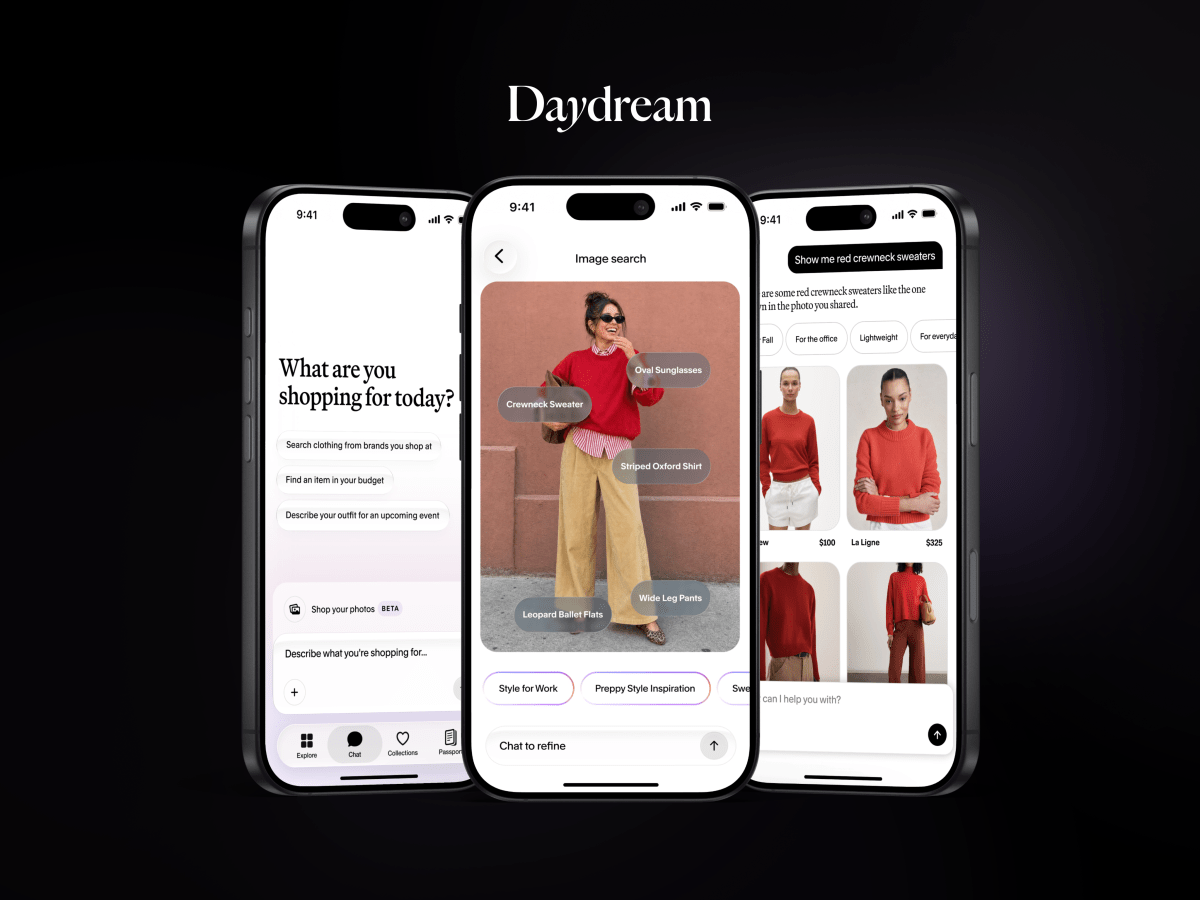 تطبيق Daydream يستخدم Apple Intelligence لتحويل صور الملابس إلى تجربة تسوق